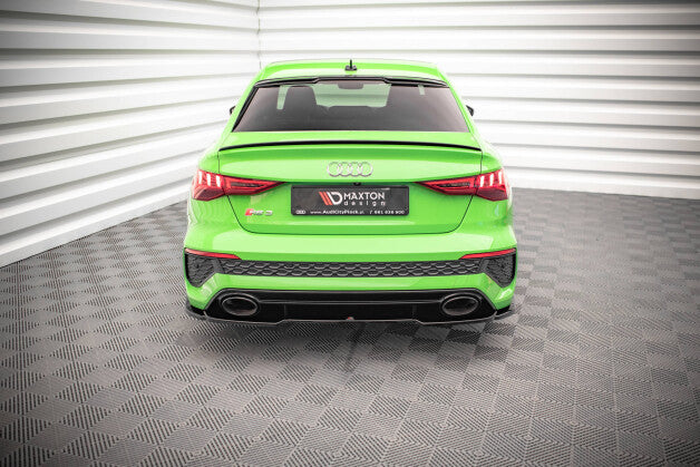 Diffusor Heckansatz passend für Audi RS3 Limousine 8Y schwarz Hochglanz