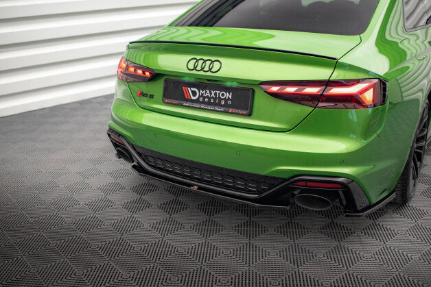 Diffusor Heckansatz passend für Audi RS5 F5 FL schwarz Hochglanz