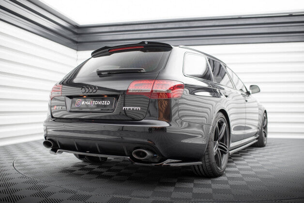Diffusor Heckansatz passend für Audi RS6 Avant C6 schwarz Hochglanz