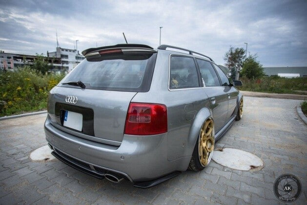 Diffusor Heckansatz passend für Audi RS6 C5 AVANT schwarz Hochglanz