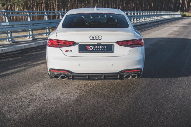 Diffusor Heckansatz passend für Audi S5 Sportback / Coupe F5 FLt schwarz matt
