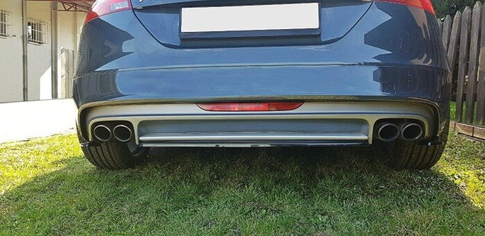 Diffusor Heckansatz passend für Audi TT S Mk2 (8J) schwarz Hochglanz