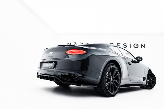 Diffusor Heckansatz passend für Bentley Continental GT Coupe Mk3 schwarz Hochglanz