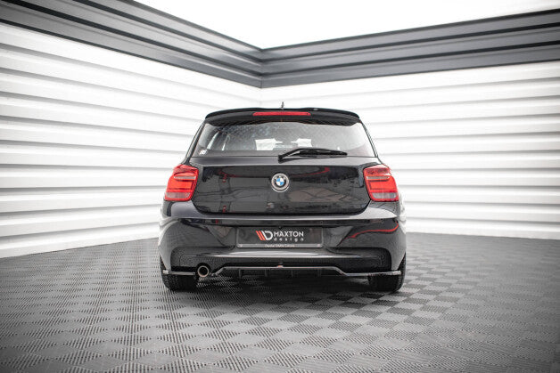 Diffusor Heckansatz passend für BMW 1er F20 schwarz Hochglanz