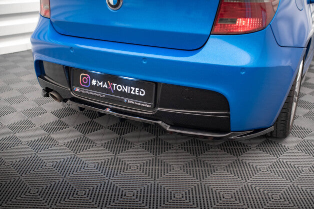 Diffusor Heckansatz passend für BMW 1er M-Paket E87 FL schwarz Hochglanz
