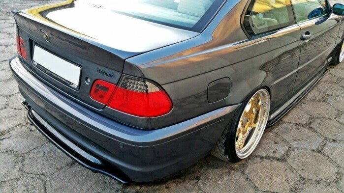 Diffusor Heckansatz passend für BMW 3er E46 M Paket Coupe schwarz Hochglanz (4251937815748)