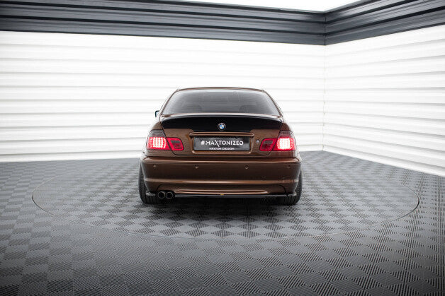 Diffusor Heckansatz passend für BMW 3er E46 M Paket Coupe schwarz Hochglanz (4251937815717)