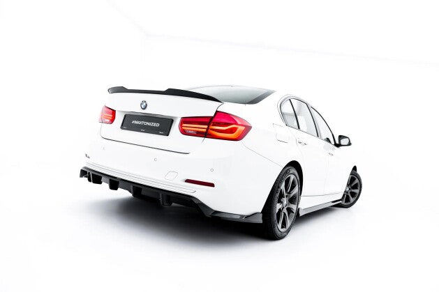 Diffusor Heckansatz passend für BMW 3er Sportline Limousine / Touring F30 / F31 schwarz Hochglanz
