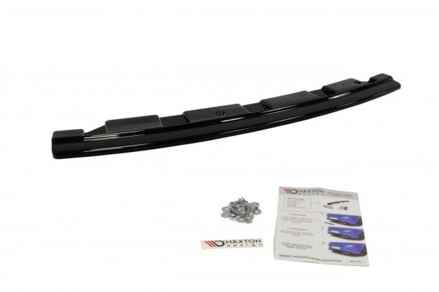 Diffusor Heckansatz passend für BMW 5er M-Paket Limousine/Touring F10/F11 (mit zwei Doppel Endstücken) schwarz Hochglanz (4251937818060)