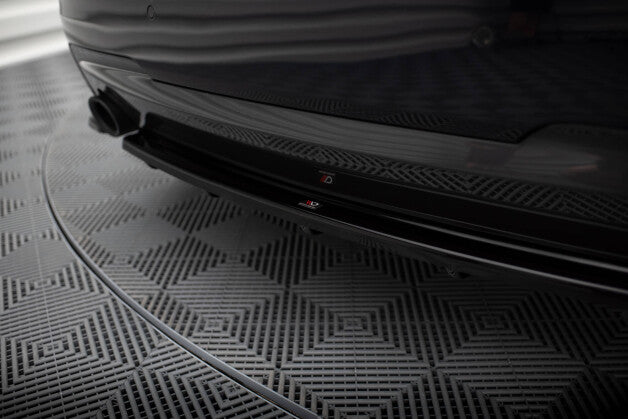 Diffusor Heckansatz passend für BMW 5er M-Paket Limousine/Touring F10/F11 (mit zwei Einzel Endstücken) schwarz Hochglanz (4251937817971)