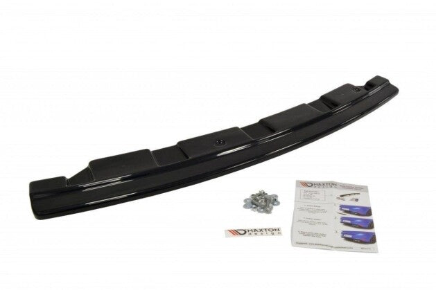 Diffusor Heckansatz passend für BMW 5er M-Paket Limousine/Touring F10/F11 (mit zwei Einzel Endstücken) schwarz Hochglanz (4251937818008)