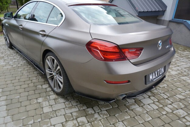 Diffusor Heckansatz passend für BMW 6er GRAN Coupe schwarz Hochglanz