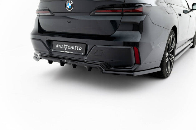 Diffusor Heckansatz passend für BMW 7 M-Paket G70 schwarz Hochglanz