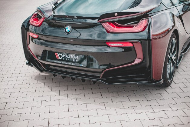 Diffusor Heckansatz passend für BMW i8 schwarz Hochglanz (4251937819951)