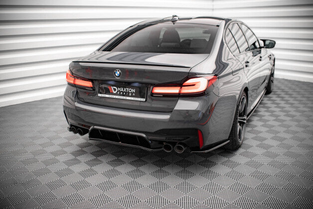 Diffusor Heckansatz passend für BMW M5 F90 schwarz Hochglanz