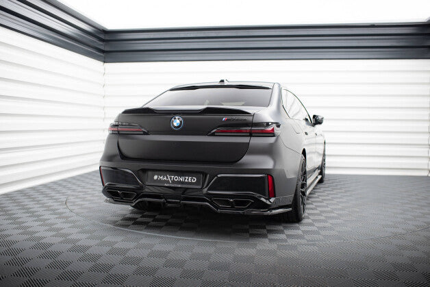 Diffusor Heckansatz passend für BMW M760e G70 schwarz Hochglanz