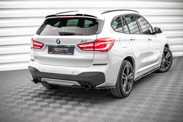 Diffusor Heckansatz passend für BMW X1 M-Paket F48 / F48 FL schwarz Hochglanz