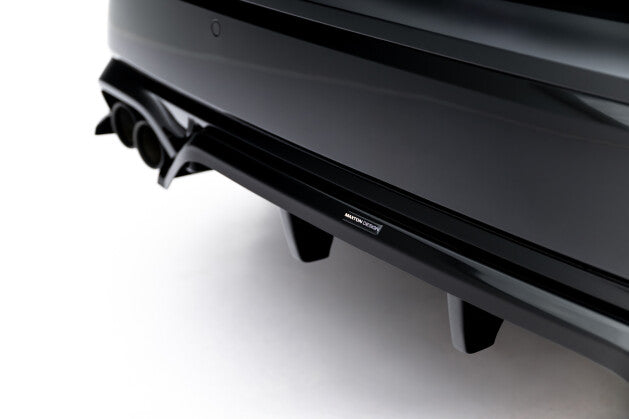 Diffusor Heckansatz passend für BMW X1 M35i U11 schwarz Hochglanz