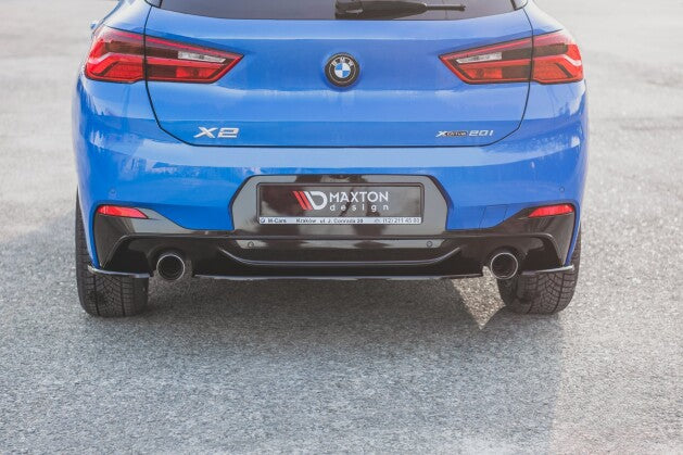 Diffusor Heckansatz passend für BMW X2 F39 M-Paket schwarz Hochglanz