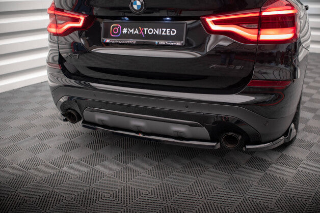 Diffusor Heckansatz passend für BMW X3 G01 schwarz Hochglanz