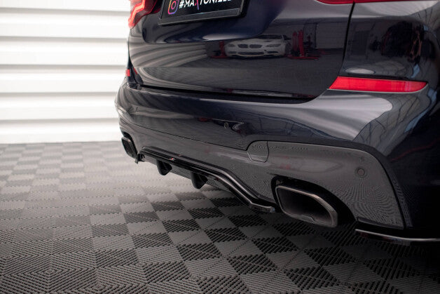 Diffusor Heckansatz passend für BMW X3 M40i / M40d G01 schwarz Hochglanz