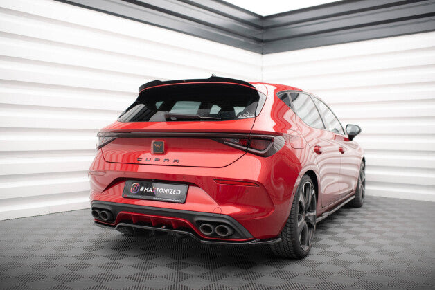 Diffusor Heckansatz passend für CUPRA Leon Hatchback Mk1 schwarz Hochglanz
