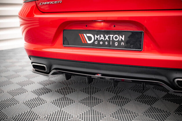 Diffusor Heckansatz passend für Dodge Charger RT Mk7 FL schwarz Hochglanz