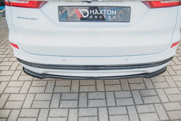 Diffusor Heckansatz passend für Ford Mondeo Kombi Platinium Mk5 FL schwarz Hochglanz