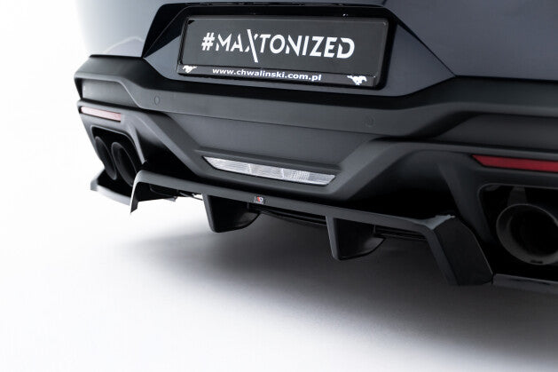 Diffusor Heckansatz passend für Ford Mustang Dark Horse Mk7 schwarz Hochglanz