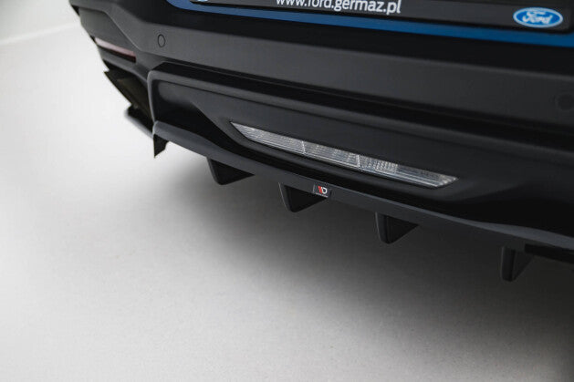 Diffusor Heckansatz passend für Ford Mustang GT Mk7 schwarz Hochglanz