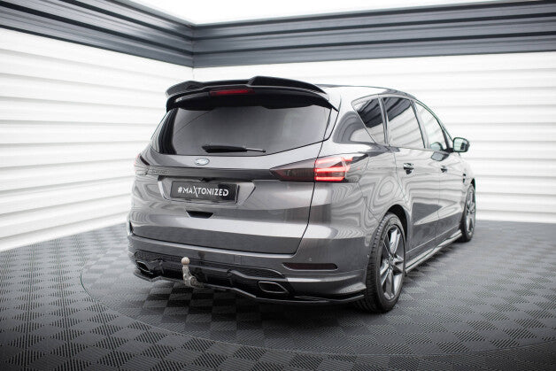Diffusor Heckansatz passend für Ford S-Max ST-Line Mk2 FL schwarz Hochglanz