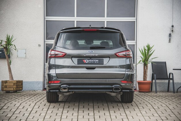 Diffusor Heckansatz passend für Ford S-Max Vignale Mk2 FL schwarz Hochglanz
