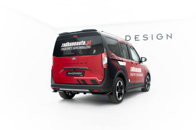 Diffusor Heckansatz passend für Ford Tourneo Courier Mk2 schwarz Hochglanz