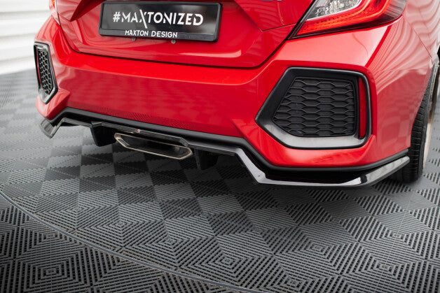 Diffusor Heckansatz passend für Honda Civic SI Mk10 schwarz Hochglanz
