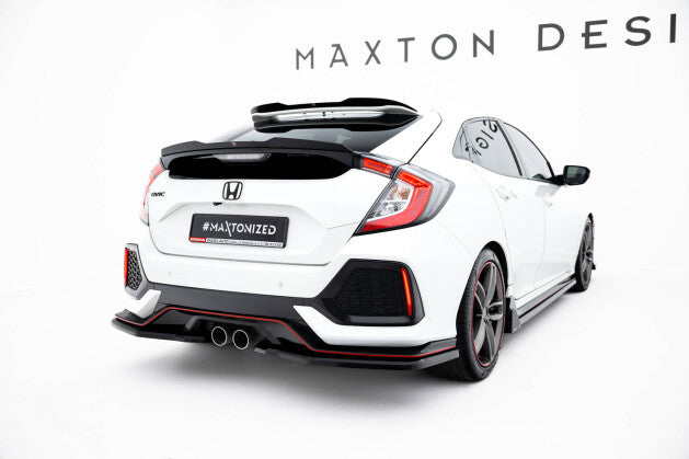 Diffusor Heckansatz passend für Honda Civic Sport Mk 10 schwarz Hochglanz