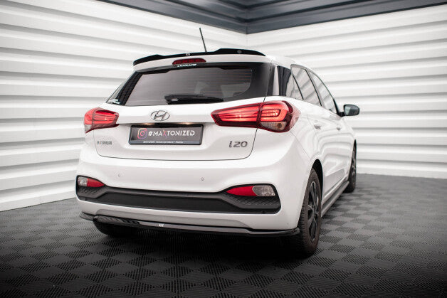 Diffusor Heckansatz passend für Hyundai I20 Mk2 FL schwarz Hochglanz