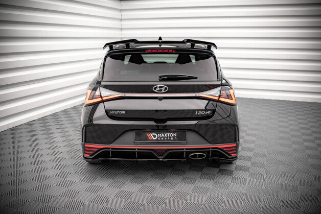 Diffusor Heckansatz passend für Hyundai I20 N Mk3 schwarz Hochglanz