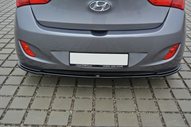Diffusor Heckansatz passend für Hyundai i30 mk.2 schwarz Hochglanz