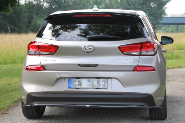Diffusor Heckansatz passend für Hyundai I30 MK3 Hatchback schwarz Hochglanz (4251937835432)