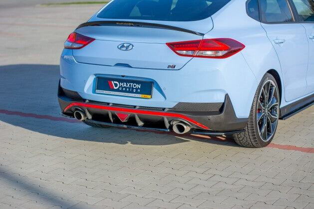 Diffusor Heckansatz passend für Hyundai I30 N Mk3 Fastback schwarz Hochglanz (4251937834763)