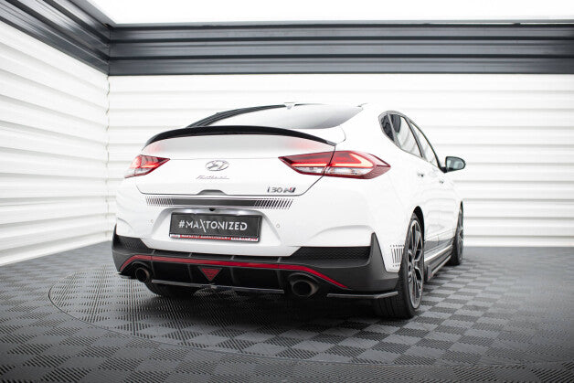 Diffusor Heckansatz passend für Hyundai I30 N Mk3 Fastback schwarz Hochglanz (4251937834732)
