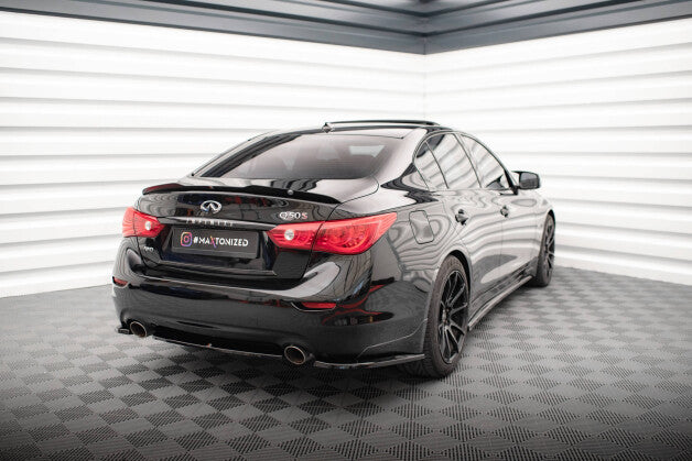 Diffusor Heckansatz passend für Infiniti Q50 S Mk1 schwarz Hochglanz
