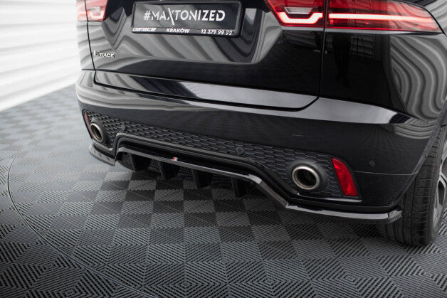 Diffusor Heckansatz passend für Jaguar E-Pace R-Dynamic Mk1 schwarz Hochglanz