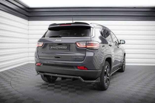 Diffusor Heckansatz passend für Jeep Compass Limited Mk2 FL schwarz Hochglanz