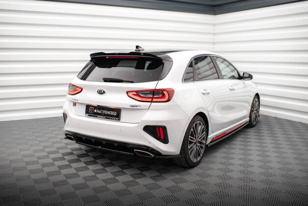 Diffusor Heckansatz passend für Kia Ceed GT Mk3 schwarz Hochglanz