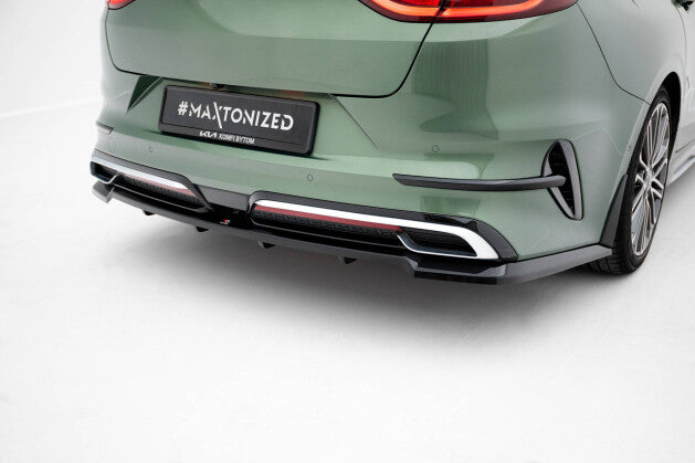 Diffusor Heckansatz passend für Kia Proceed GT-Line Mk1 FL schwarz Hochglanz