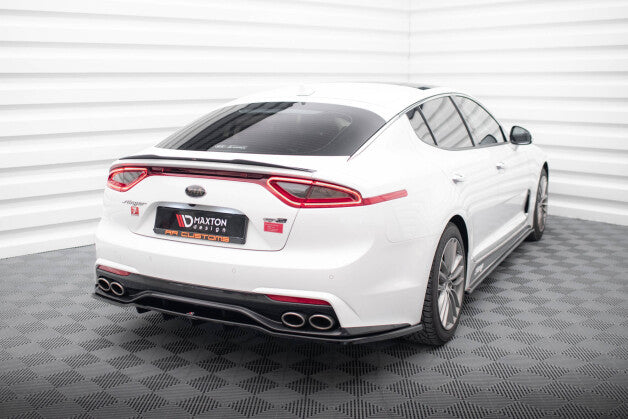 Diffusor Heckansatz passend für Kia Stinger Mk1 schwarz Hochglanz