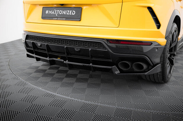 Diffusor Heckansatz passend für Lamborghini Urus Mk1 schwarz Hochglanz