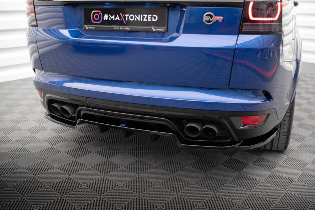 Diffusor Heckansatz passend für Land Rover Range Rover Sport SVR Mk2 schwarz Hochglanz
