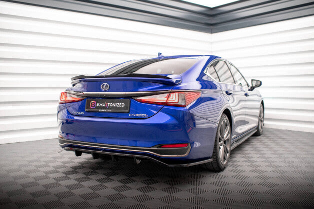 Diffusor Heckansatz passend für Lexus ES F Sport Mk7 schwarz Hochglanz